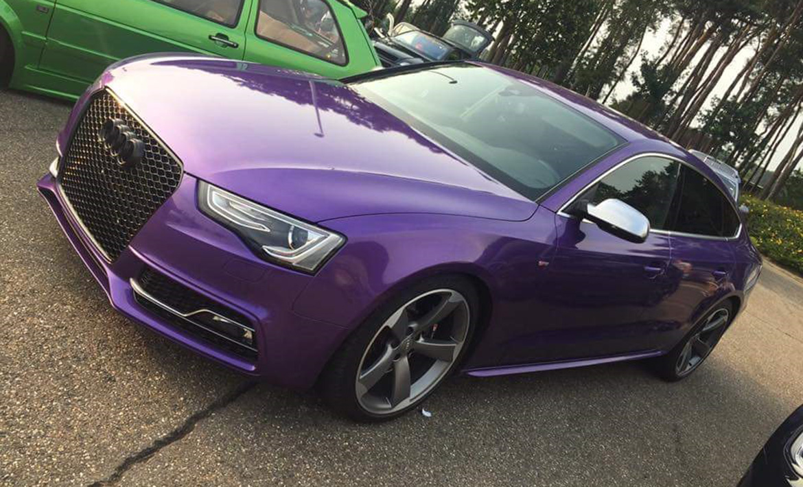 Audi A5 Purple Metallic Carwrap